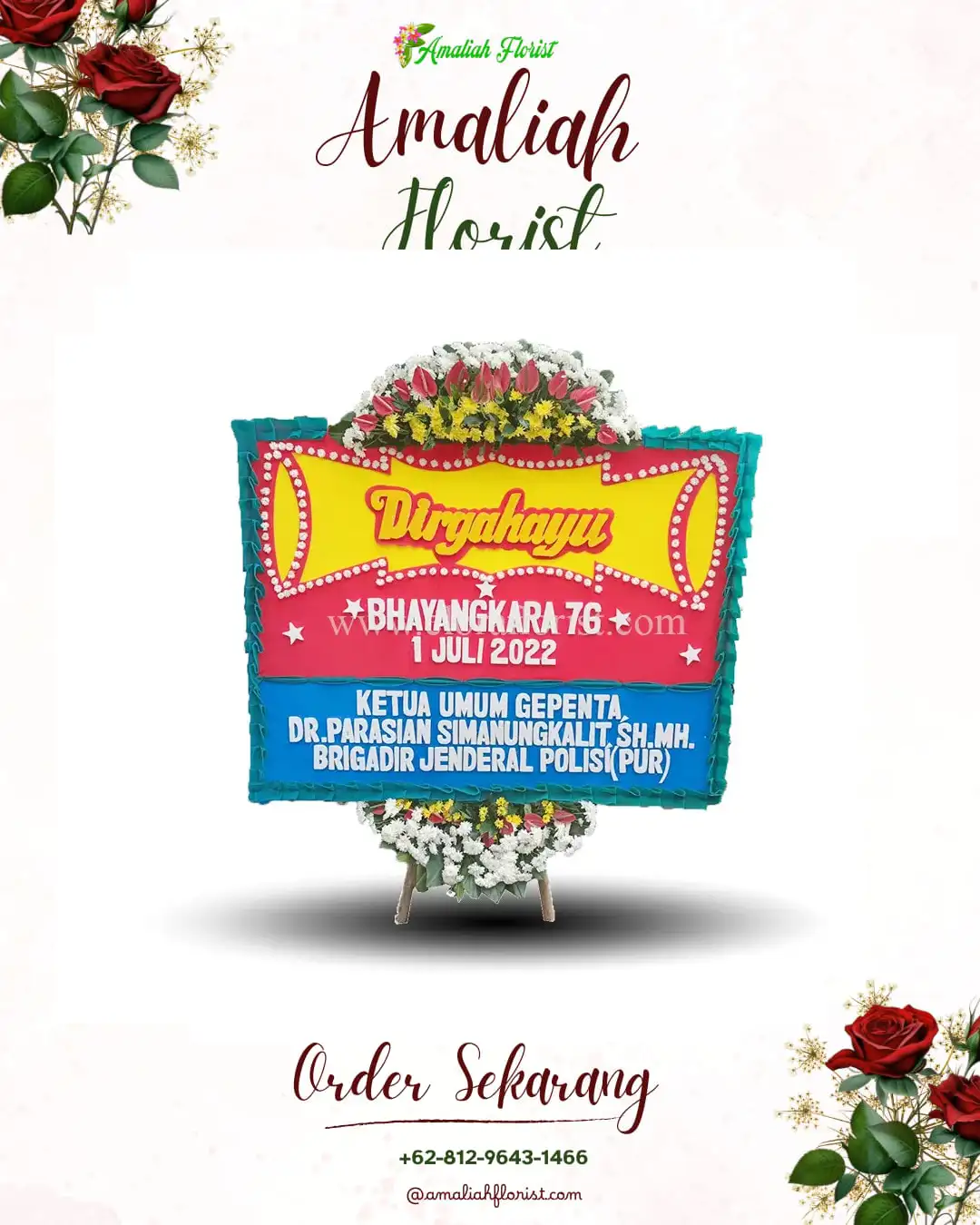 Papan Bunga HUT Ulang Tahun Sudimara Timur